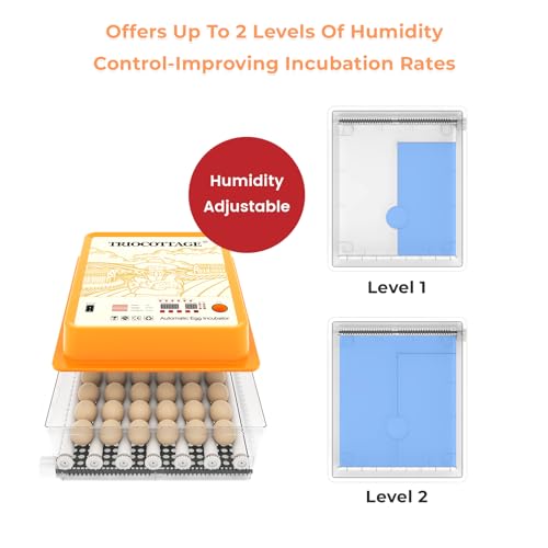 24 Incubator with Automatic Turner, Temperature and Humidity Display and Control N445262