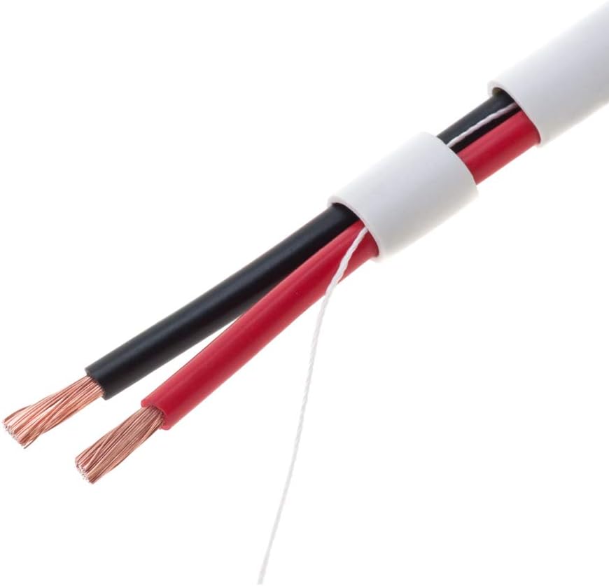 100ft 18AWG 2 Conductors CL2 Rated Speaker Cable Wire, Pull Box, Pack of 2 R78289