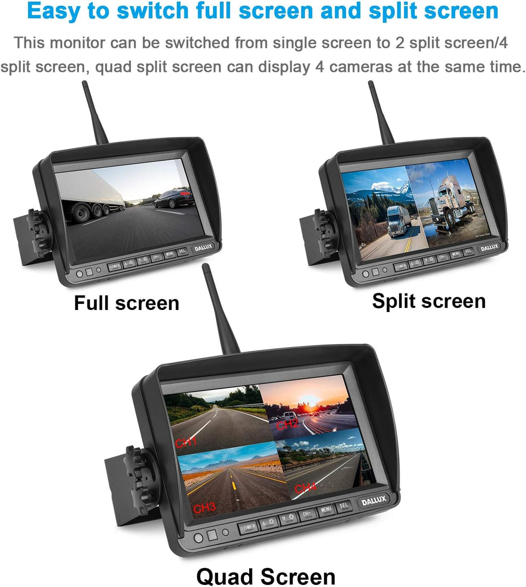Digital Wireless Backup Camera Heavy Duty Waterproof Night Vision Wide Angle Pack of 2 L931