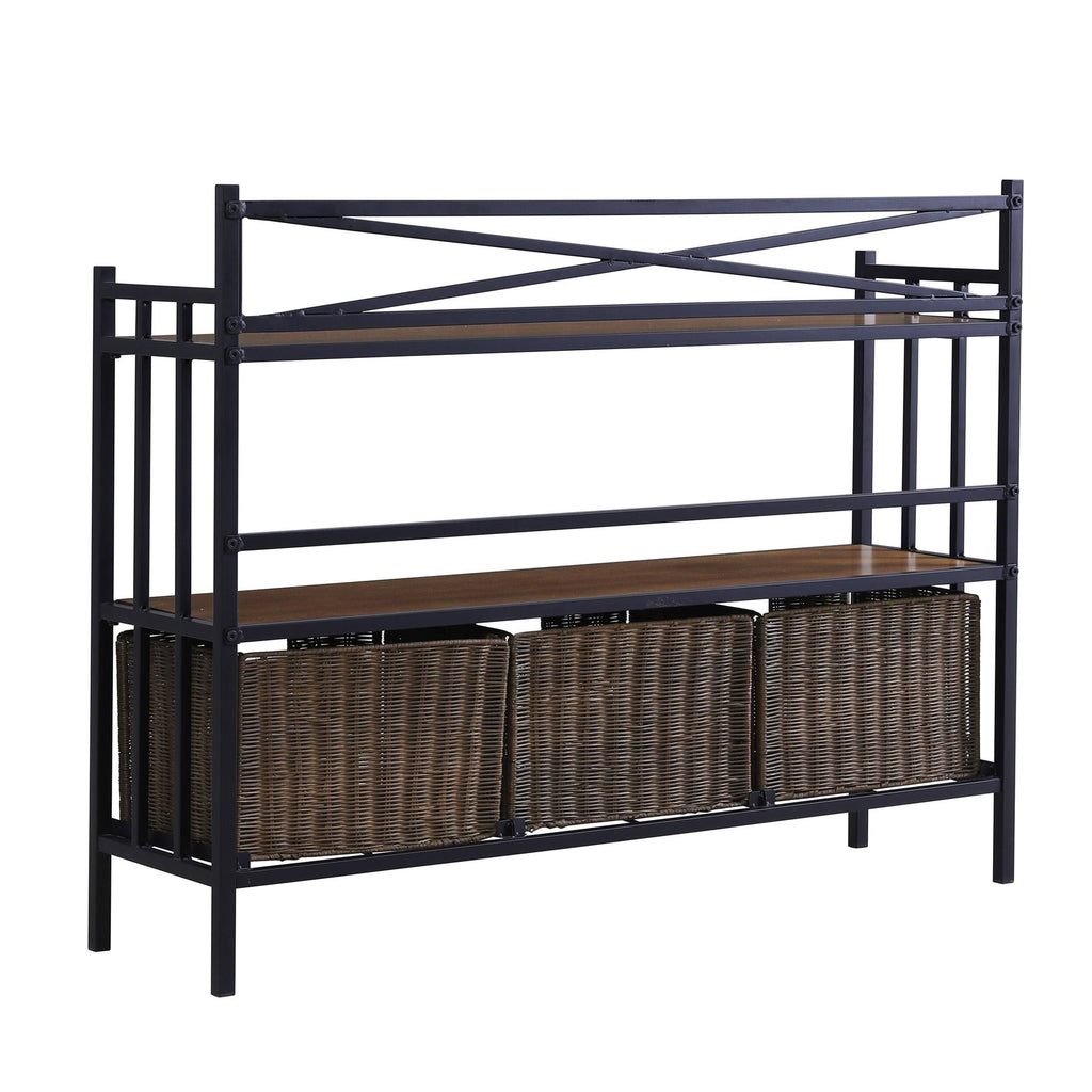 Rustic Brown Bakers Rack B84607