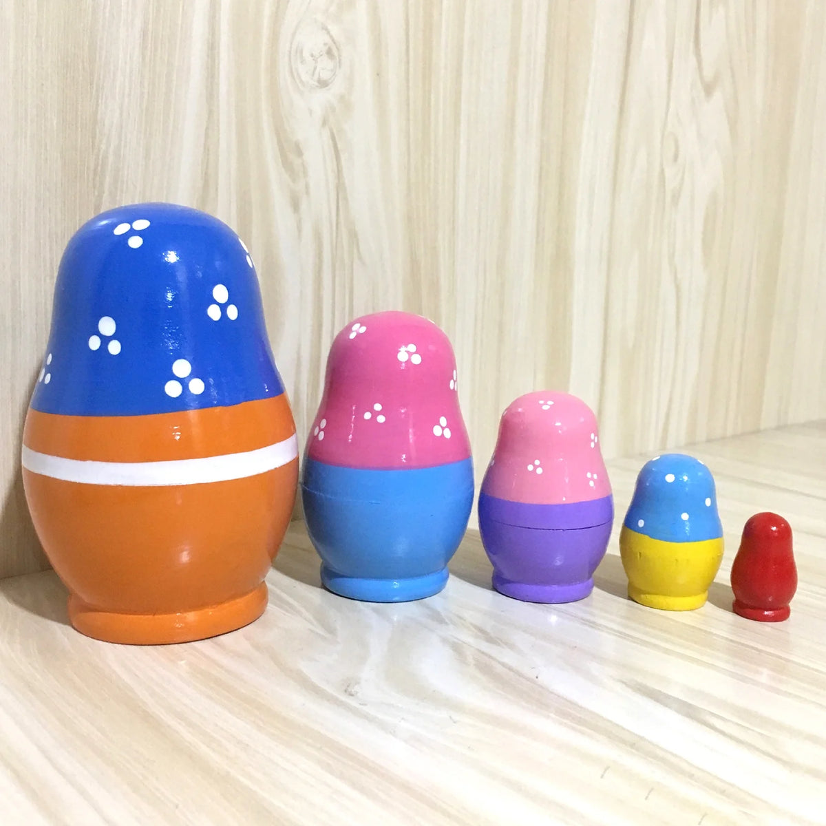 5-piece Russian Matryoshka Wooden Doll Toy P3820