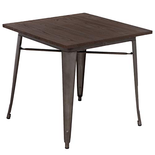Metal Outdoor Dining Table 31 x 31 Inches L2285
