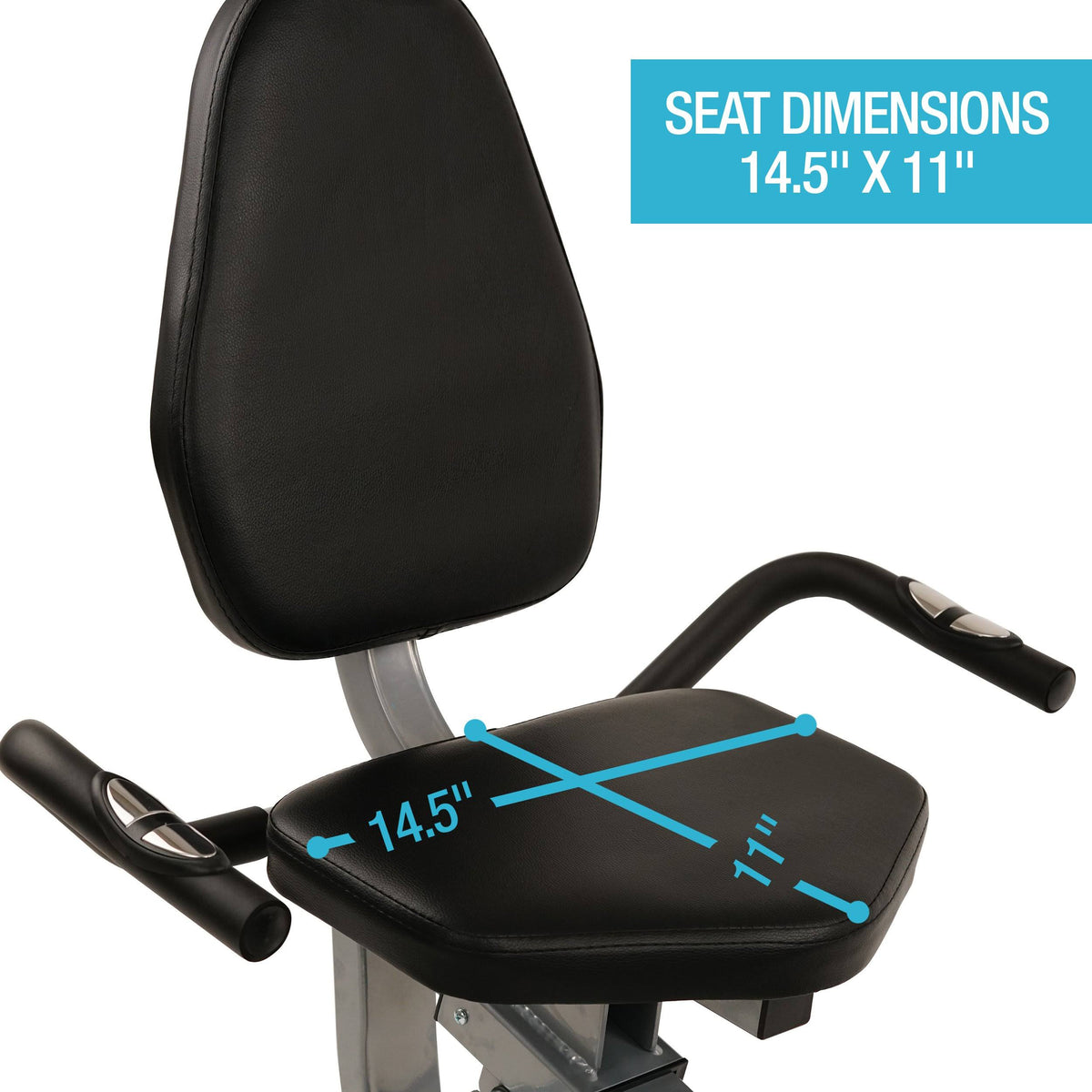 Magnetic Recumbent Exercise Bike with LCD Monitor W36872