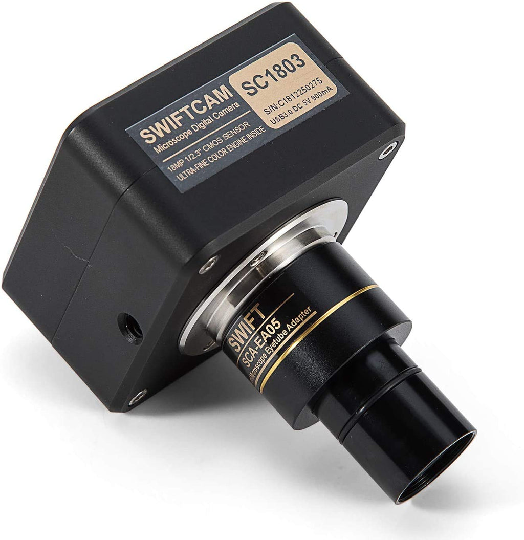 10 Megapixel Camera for Microscopes with Reduction Lens, Calibration Kit, Eyetube Adapters, and USB 3.0 Cable G98975