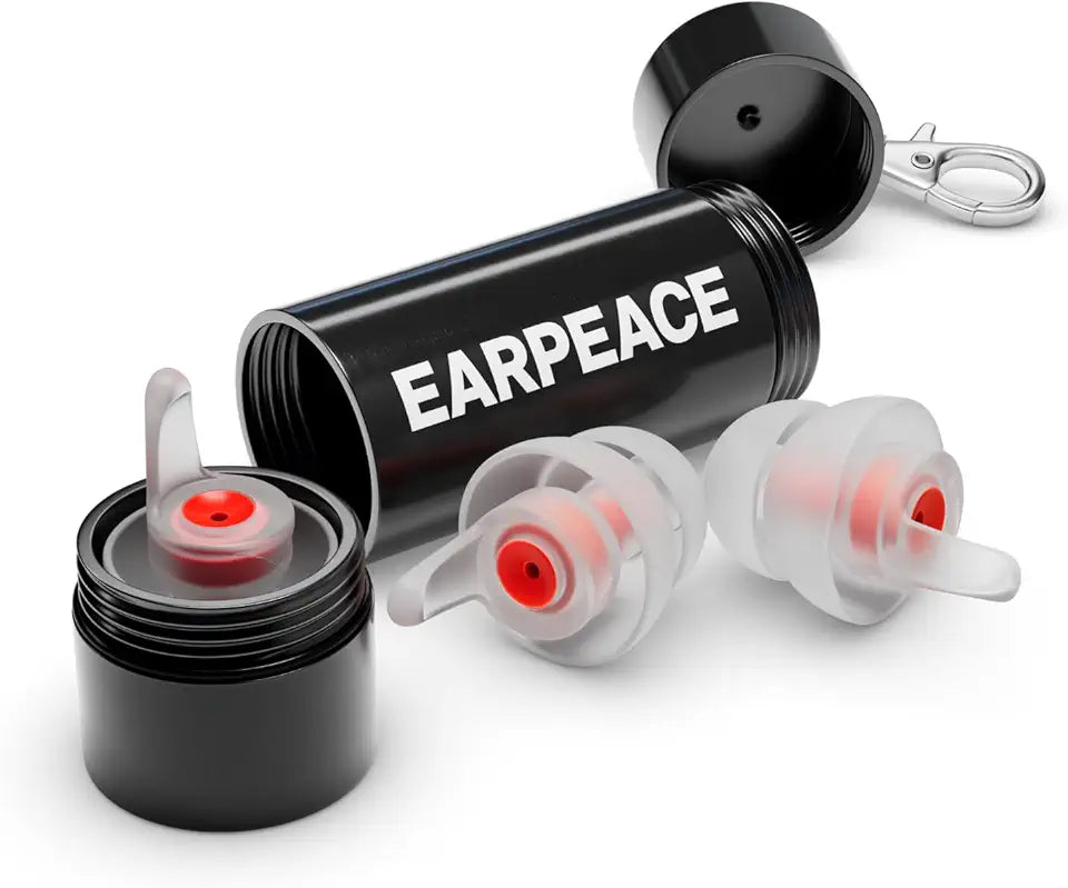 Concert Ear Plugs Noise Reduction 26dB Reusable 3 Filter Sets Case L1825