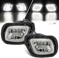 Pair Fog Lights with LED Halo Ring Clear Lens White Light 12V Y421233