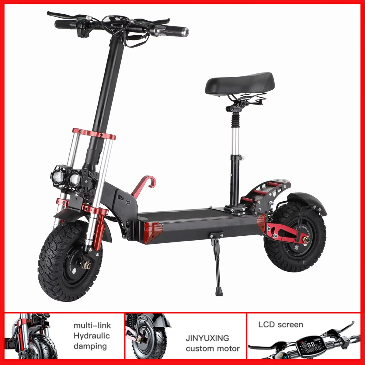 2000W 21ah off-road alloy electric scooter with 12" tires Q21301