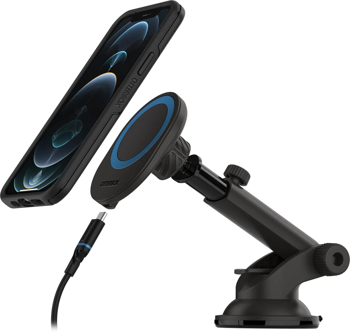 Wireless Charger Car Dash and Windshield Mount R3859