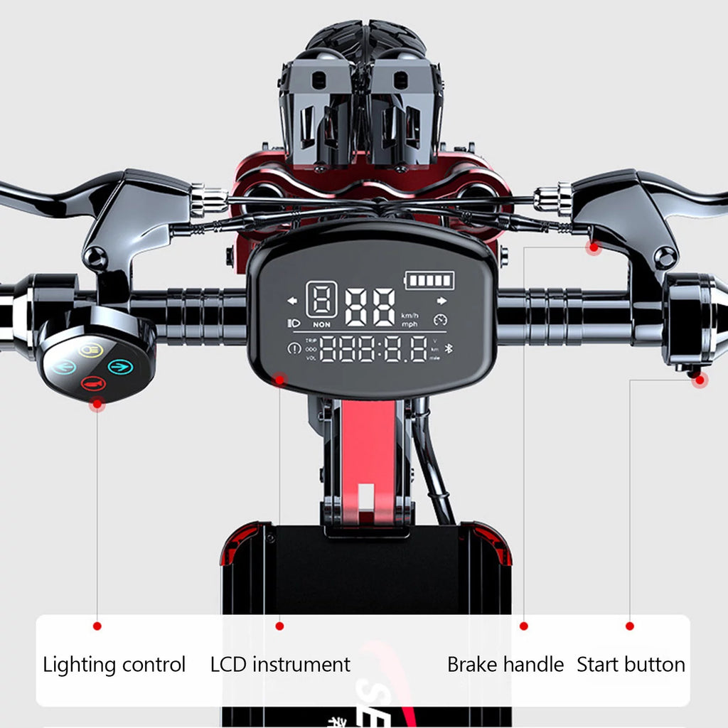 2000W 21ah off-road alloy electric scooter with 12" tires Q21301