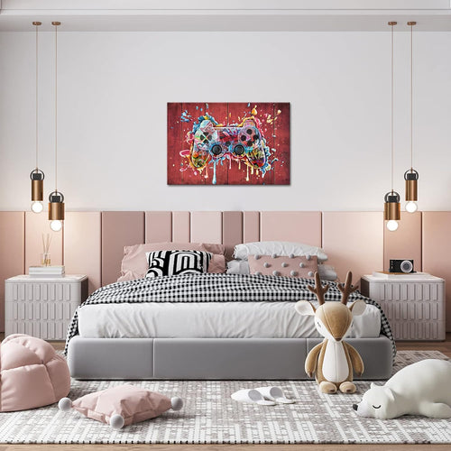 24'' x 36'' Framed Gaming Canvas Wall Art O94610