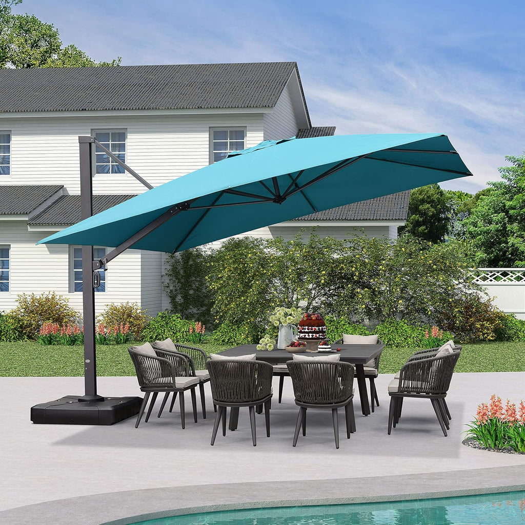 Grey Offset Patio Umbrella O502