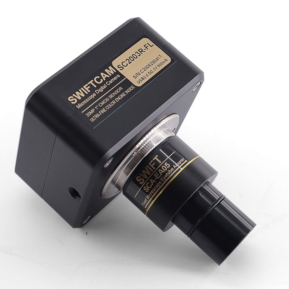 10 Megapixel Camera for Microscopes with Reduction Lens, Calibration Kit, Eyetube Adapters, and USB 3.0 Cable G98975