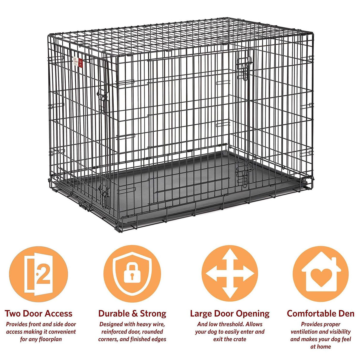 Double Door Dog Crate Q3817