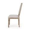 Light Gray Natural Wood Upholstered Dining Chairs Set of 6 G74539