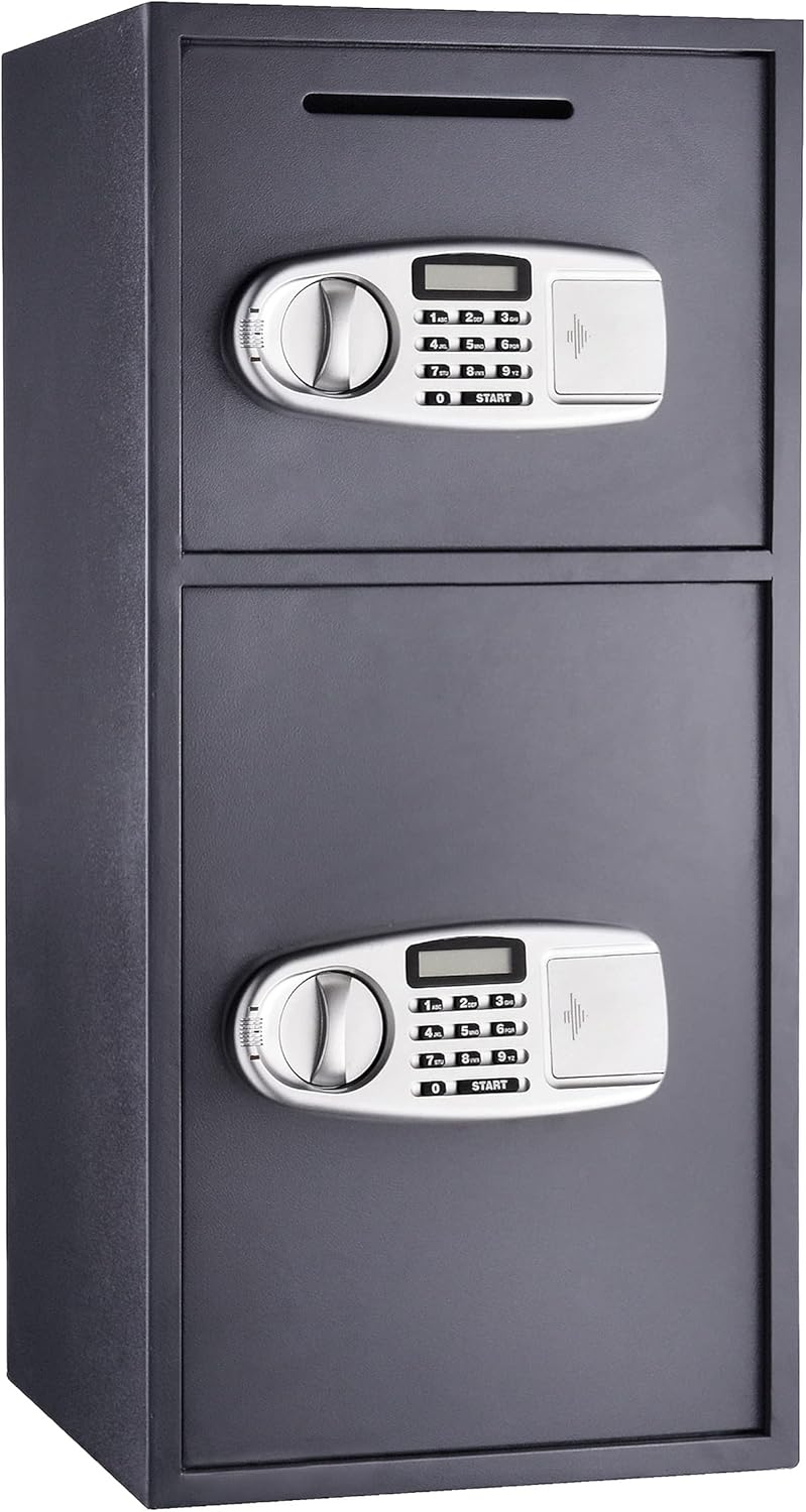 Digital Depository Safe with Keypad and 2 Manual Override Keys L252543