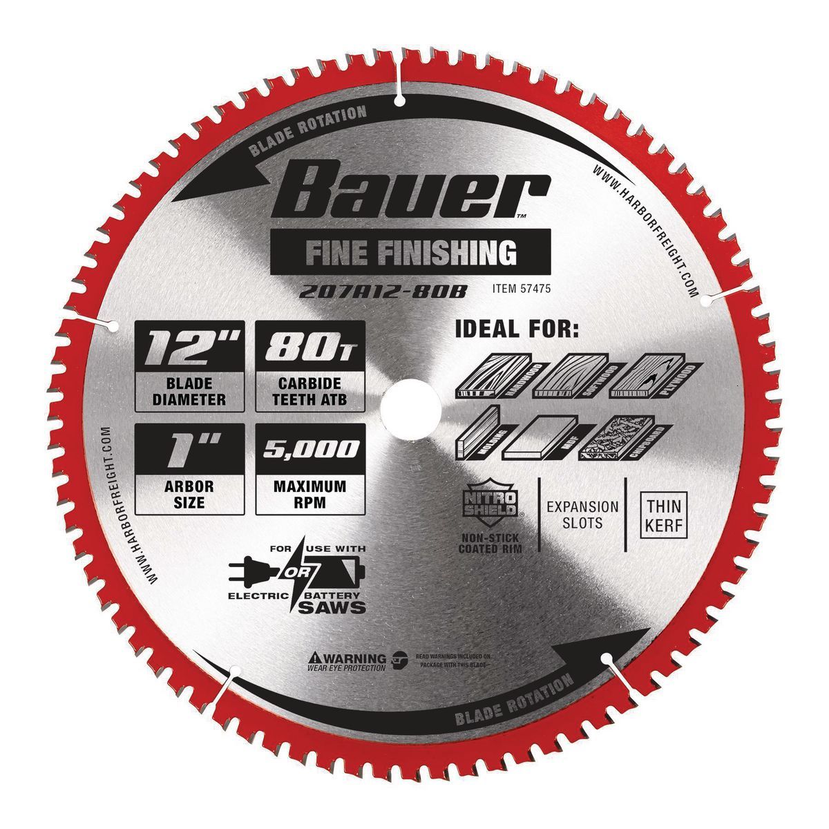 12 in. 80T Circular Saw Blade W5930