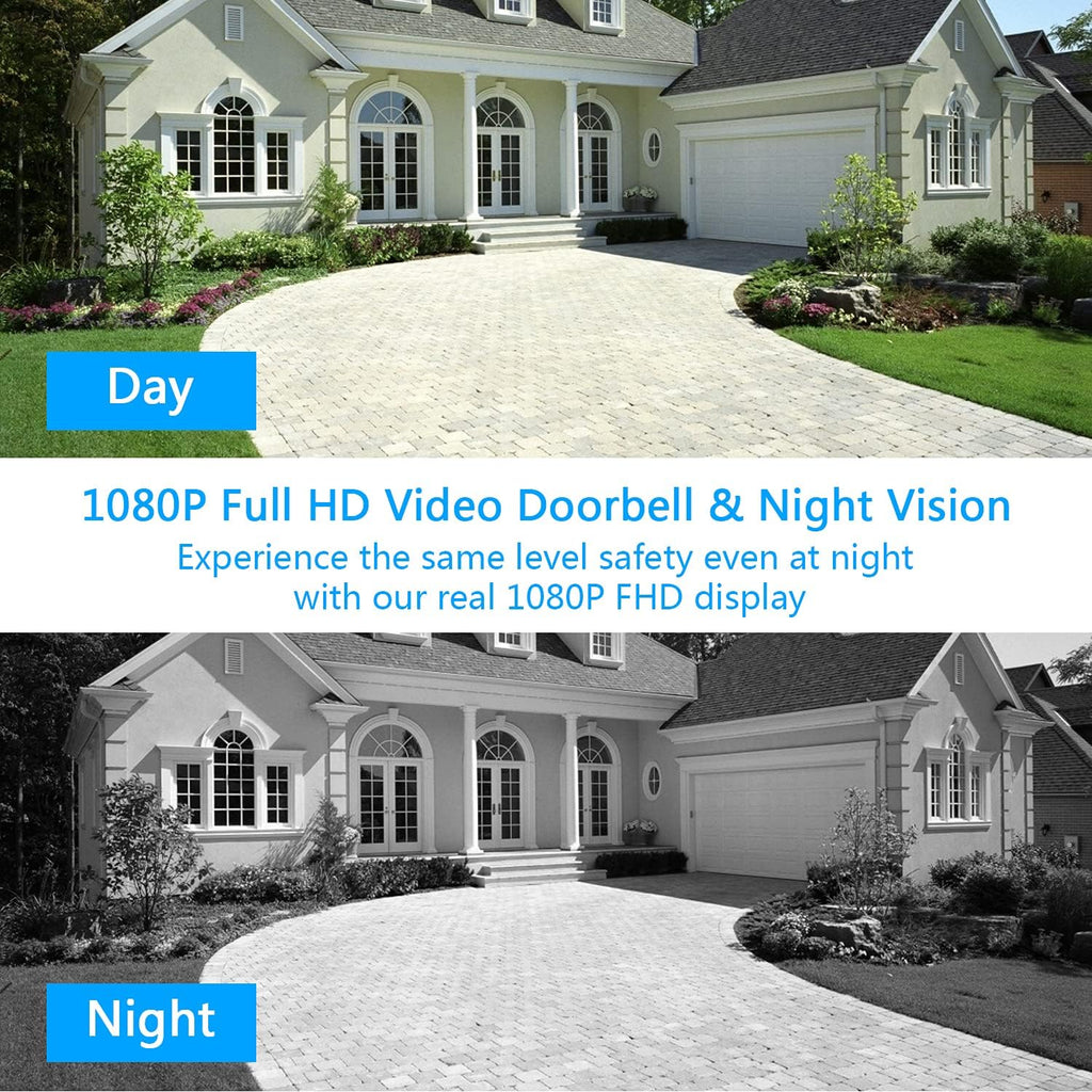 Video Doorbell Camera 1080P Wireless Pack of 2 O66294