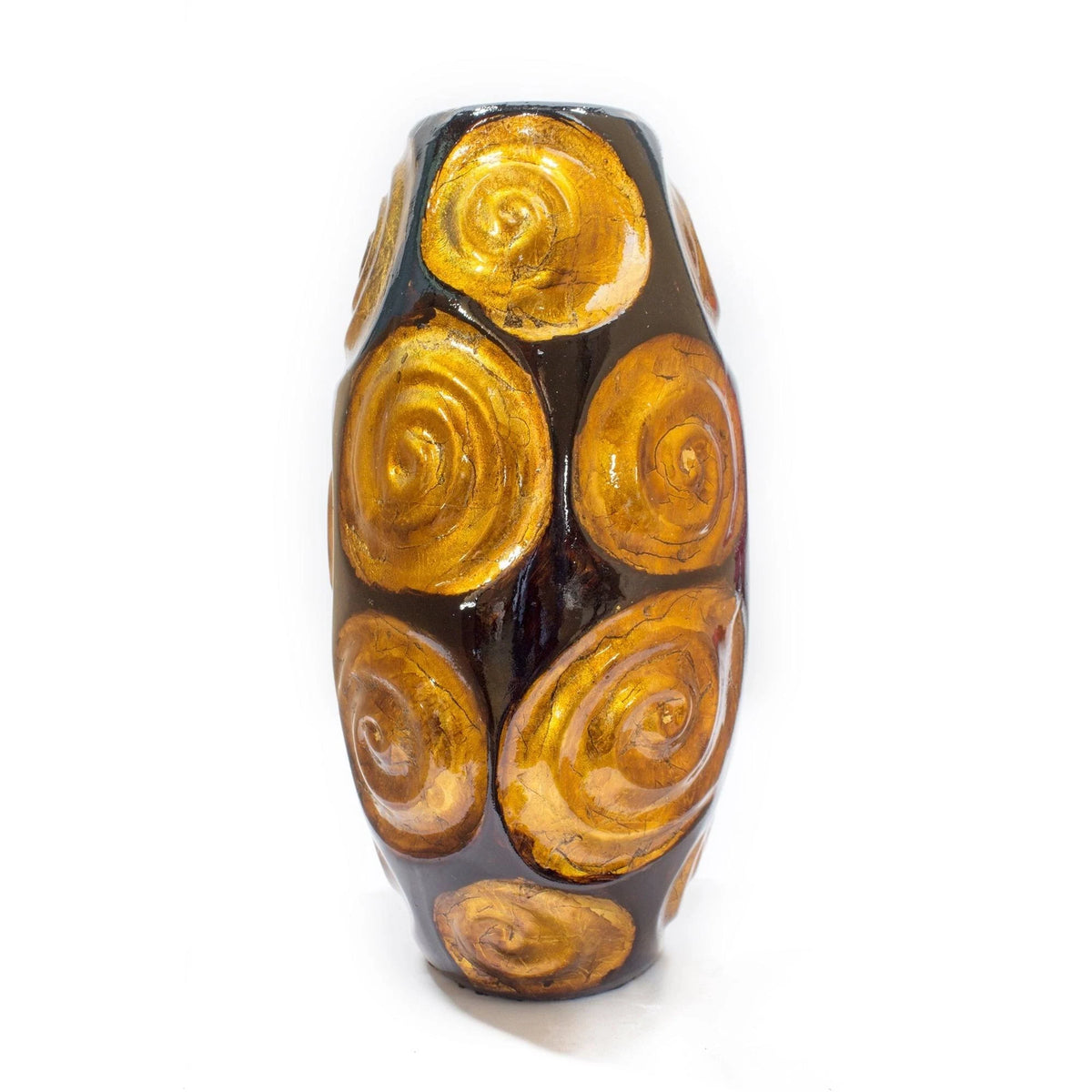 14 in. Foiled and Lacquered Table Vase K65204