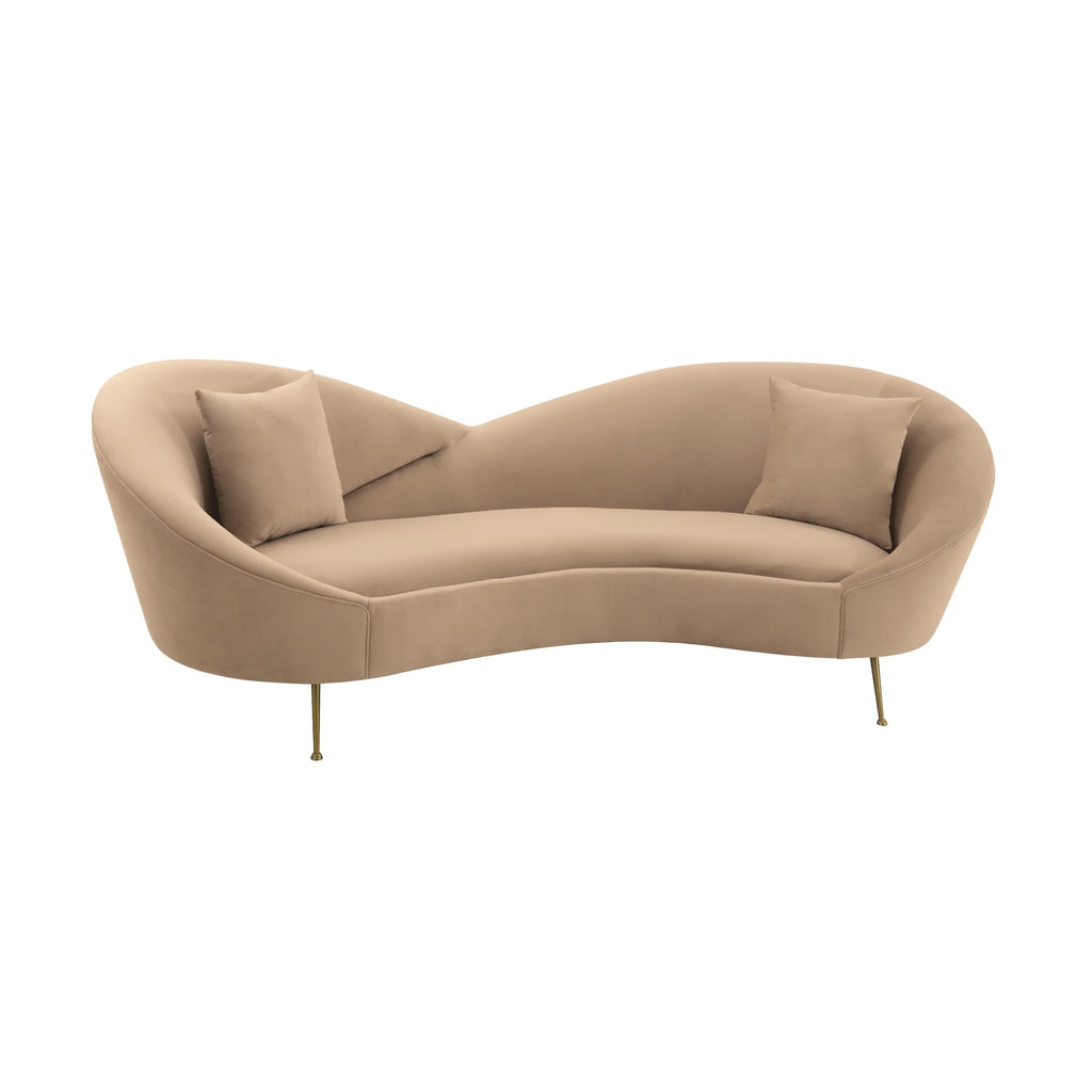 Upholstered Fabric and Metal Sofa C329307