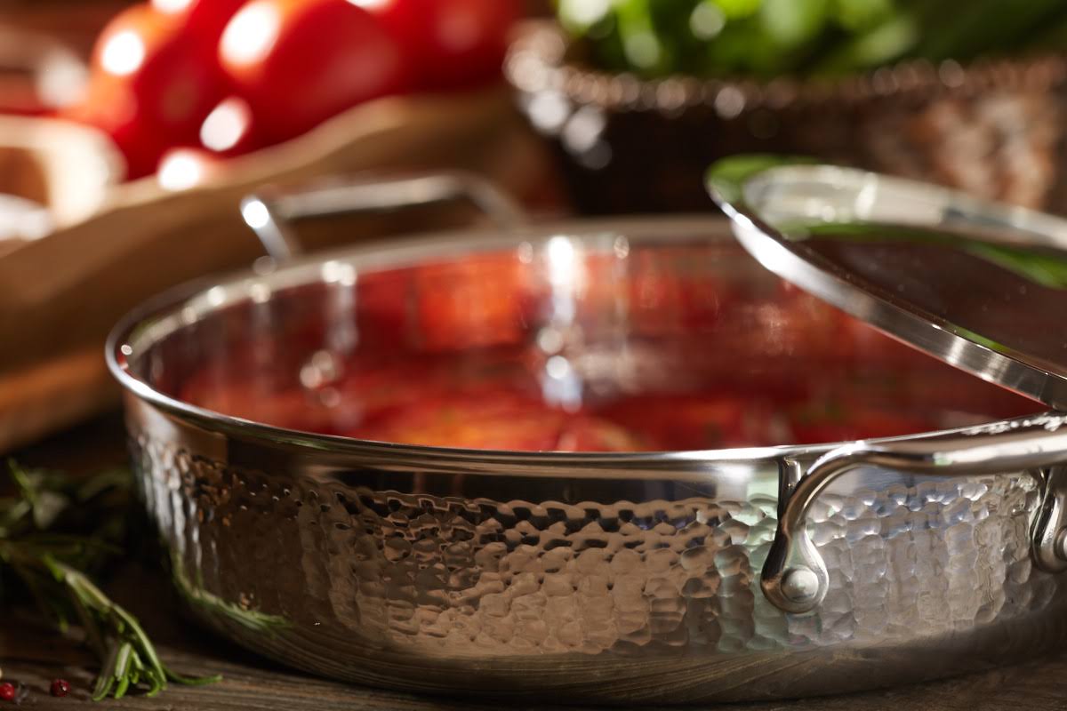 3 Quart Covered Stainless Steel Casserole C265782