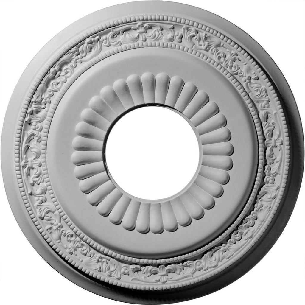 Silver Hand-Painted Ceiling Medallion B69840