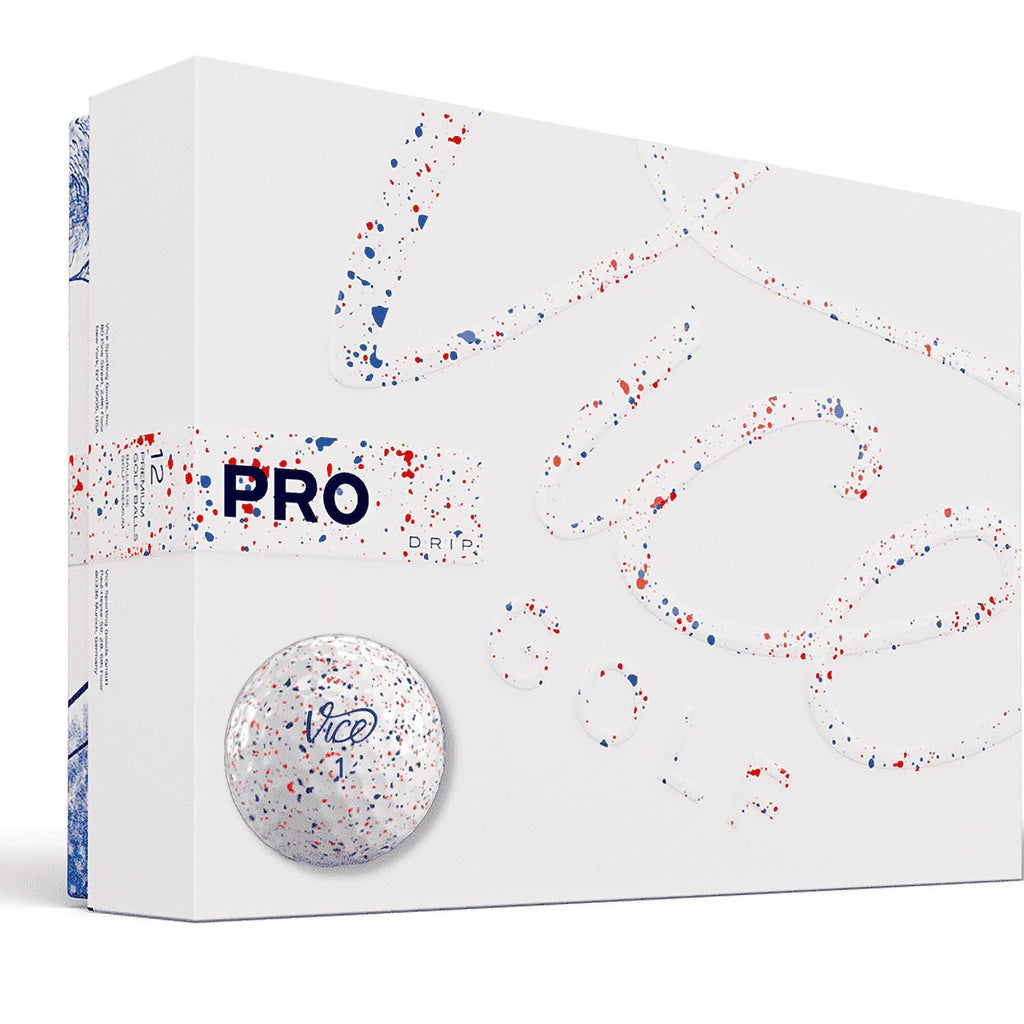 Pro Red & Blue Drip Golf Balls - 1 Dozen W67935