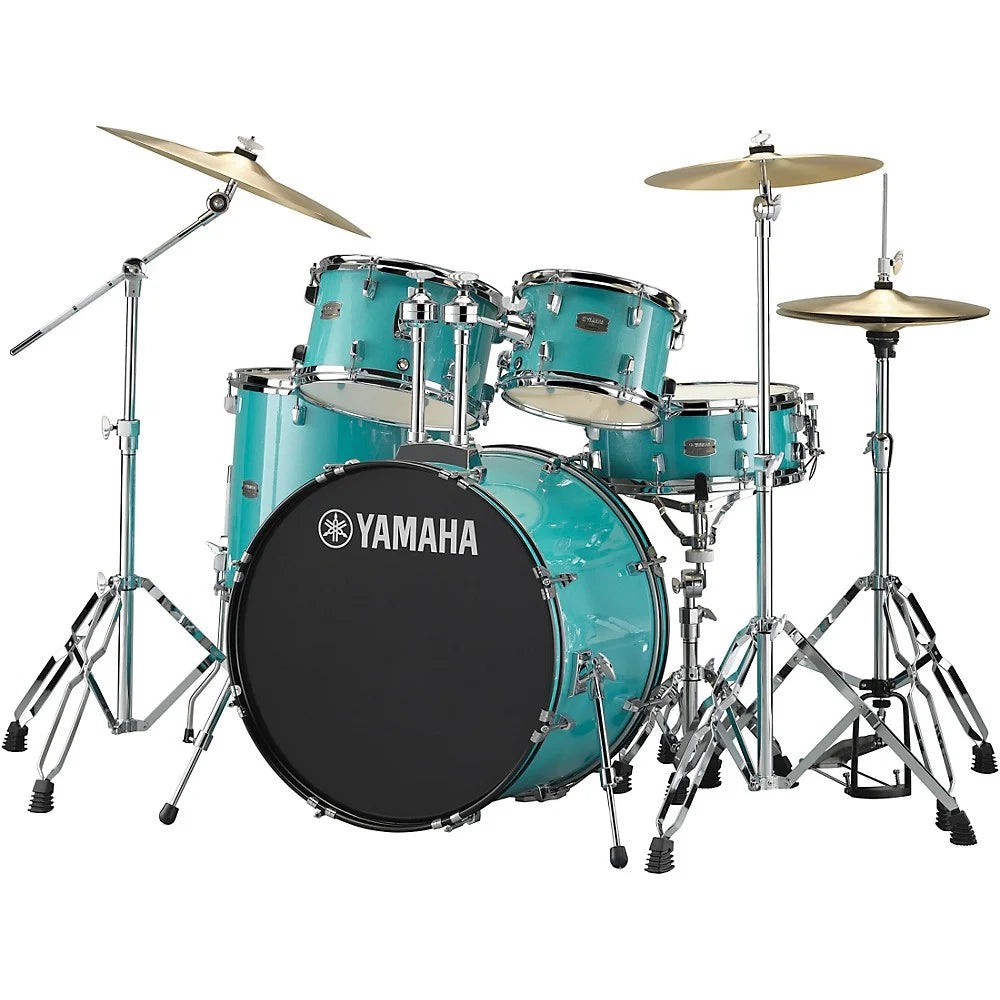 5-Piece Shell Pack With 22" Bass Drum Turquoise Glitter Q42442