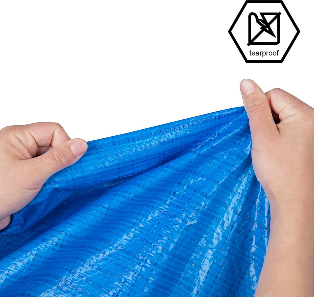 Blue 14 x 20 Feet Poly Tarp S91825
