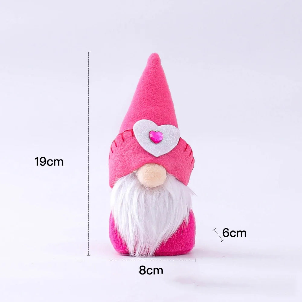 2pcs Handmade Gnome Plush Scandinavian Tomte Decor Table Elf Dolls Ornaments D9673