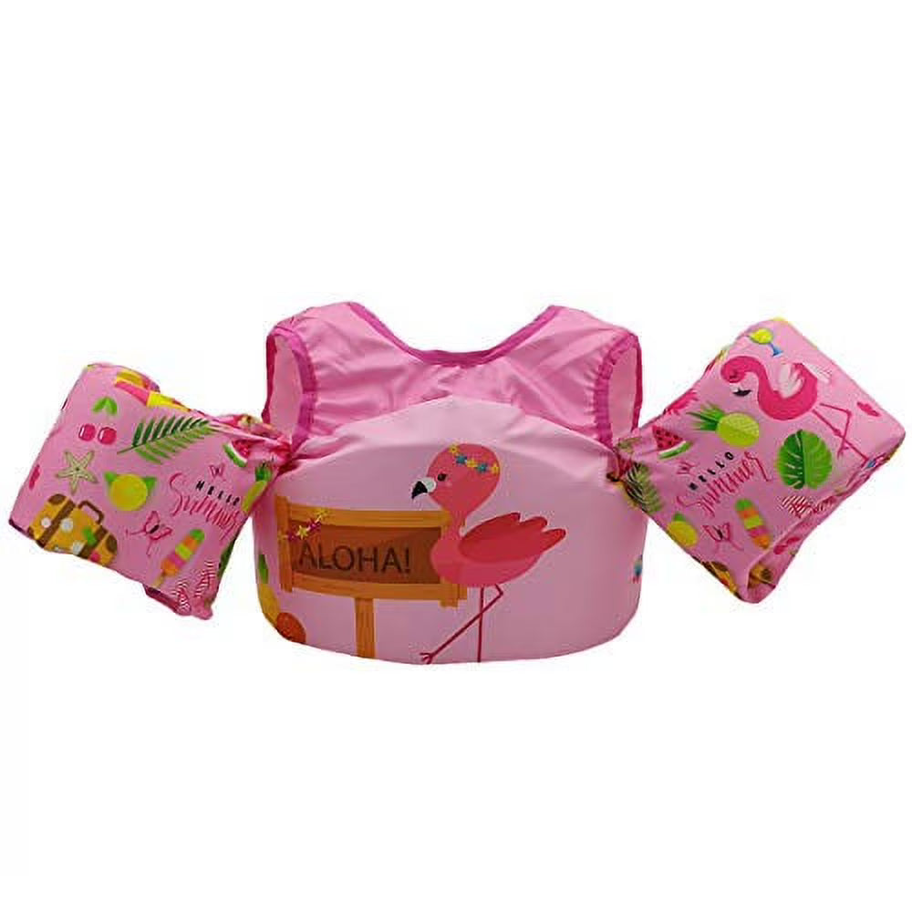 Pink Flamingo Kids Swim Floatation Vest R63359