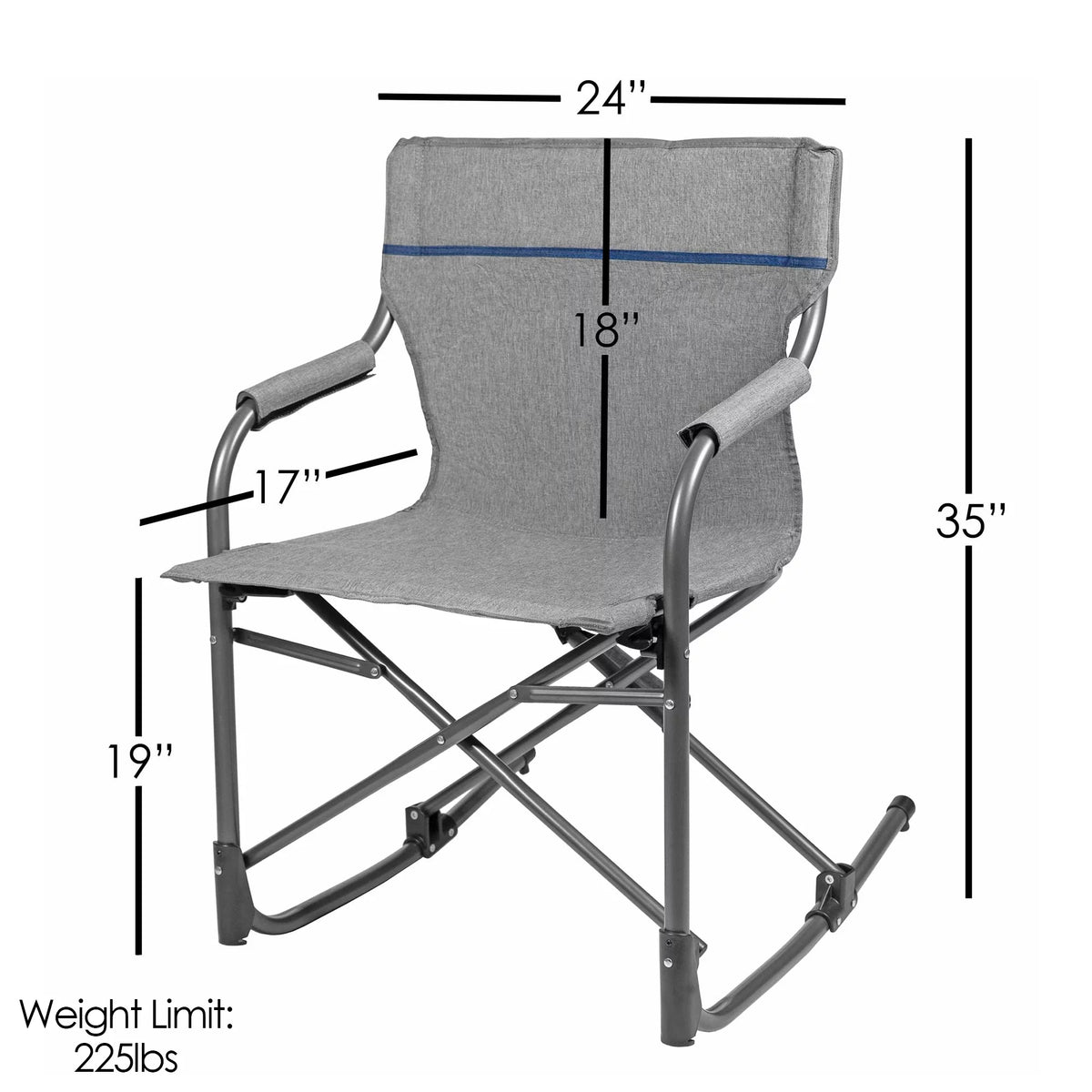 Grey Rocking Director's Chair D43641