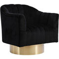 18" Tufted Velvet Swivel Accent Chair U528