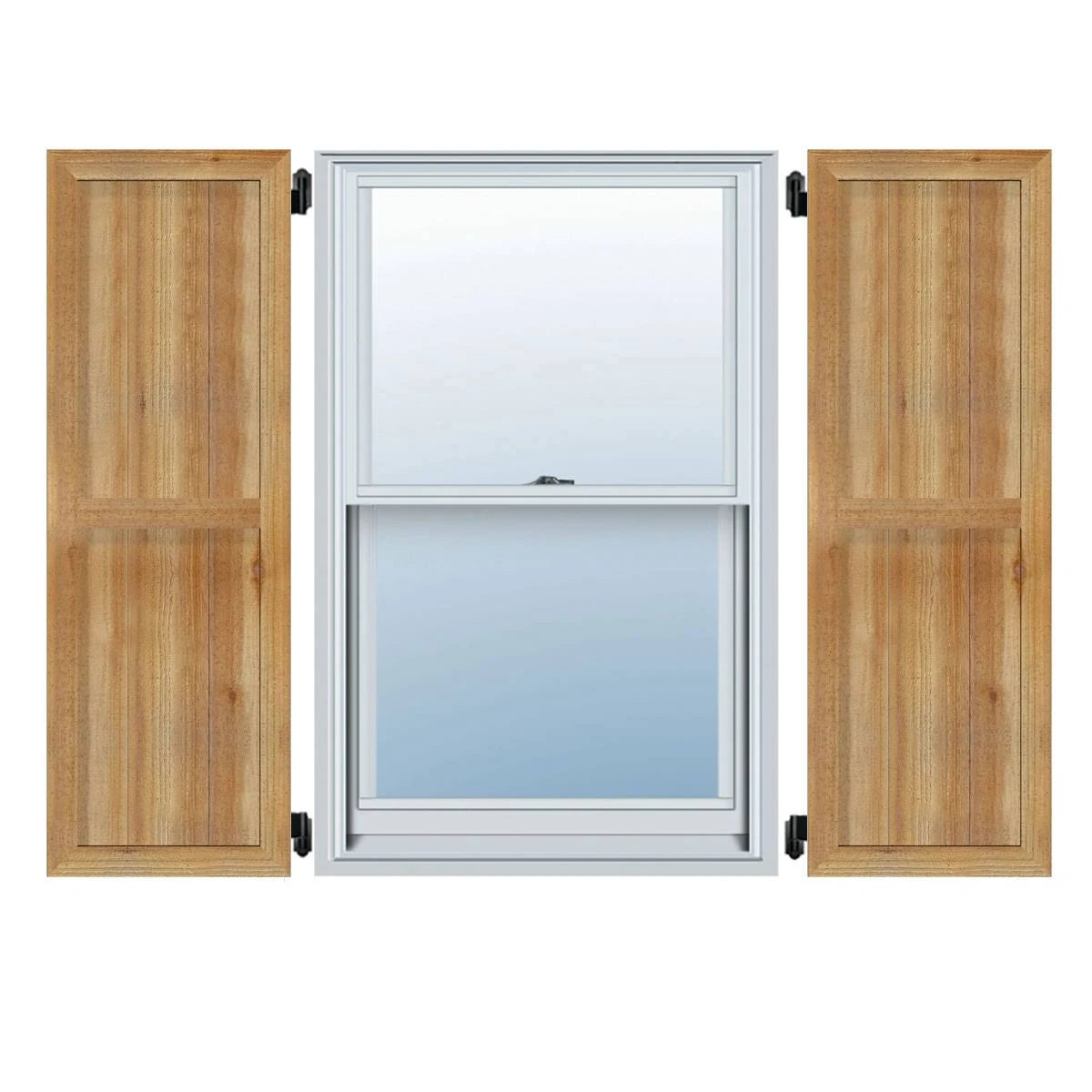 Rough Sawn Western Red Cedar Framed Board-n-Batten Shutters (Per Pair) Z745923