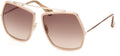 Shiny Rose Gold Sunglasses A746