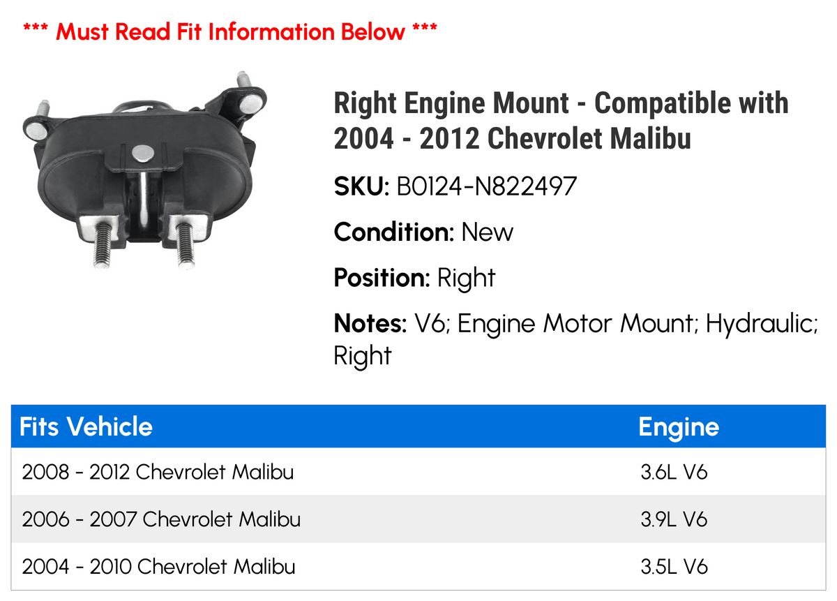 Right Engine Mount O6062