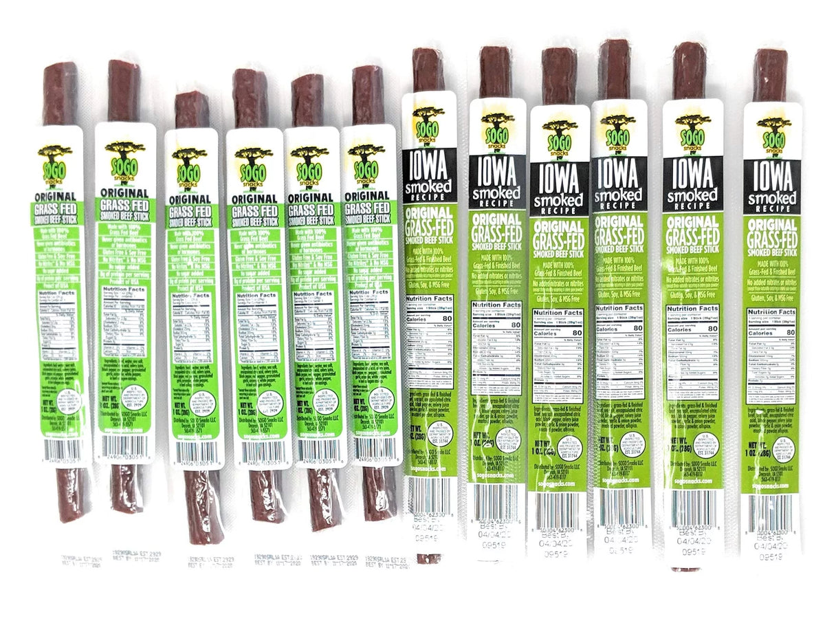 No Sugar 100% Grass-fed Non-GMO Beef Sticks 72 Count Z321
