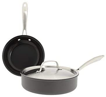 10 Pc Hard Anodized Non Stick Cookware Set K821528