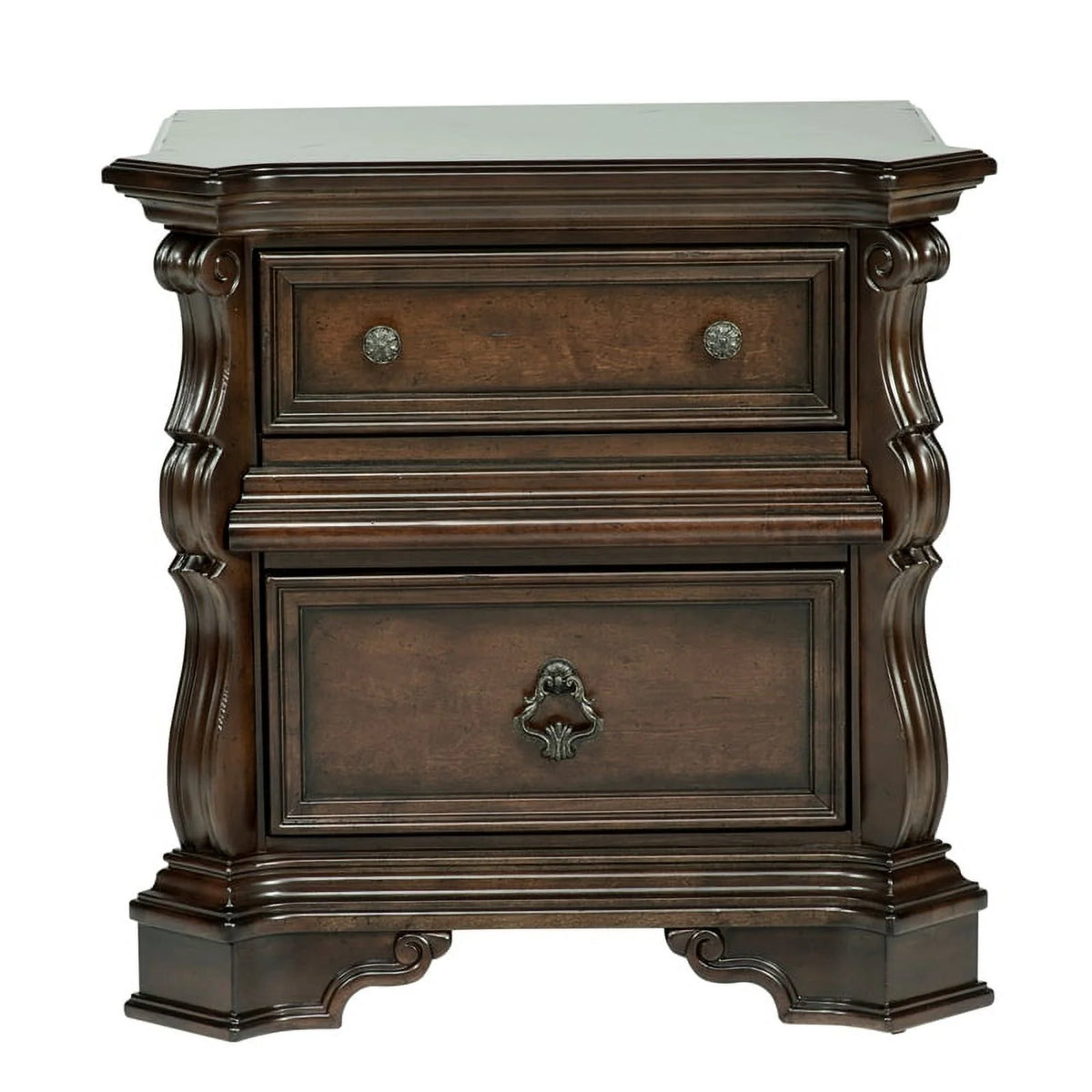 Dark Brown Wood Night Stand Y2918