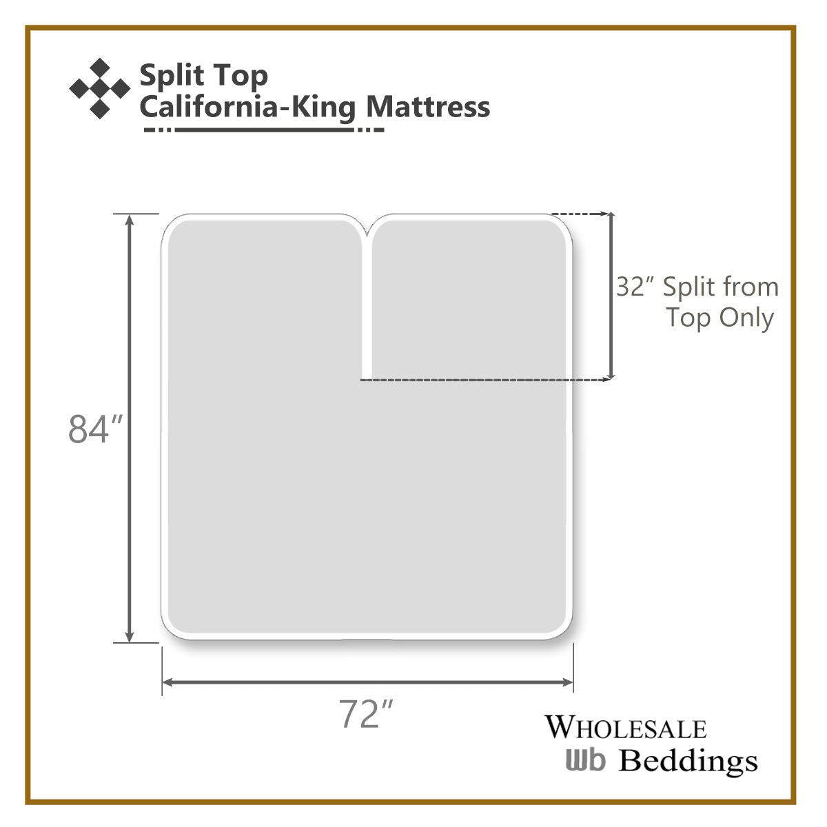 608TC 100% Cotton Split Top California King Fitted Sheet J58000