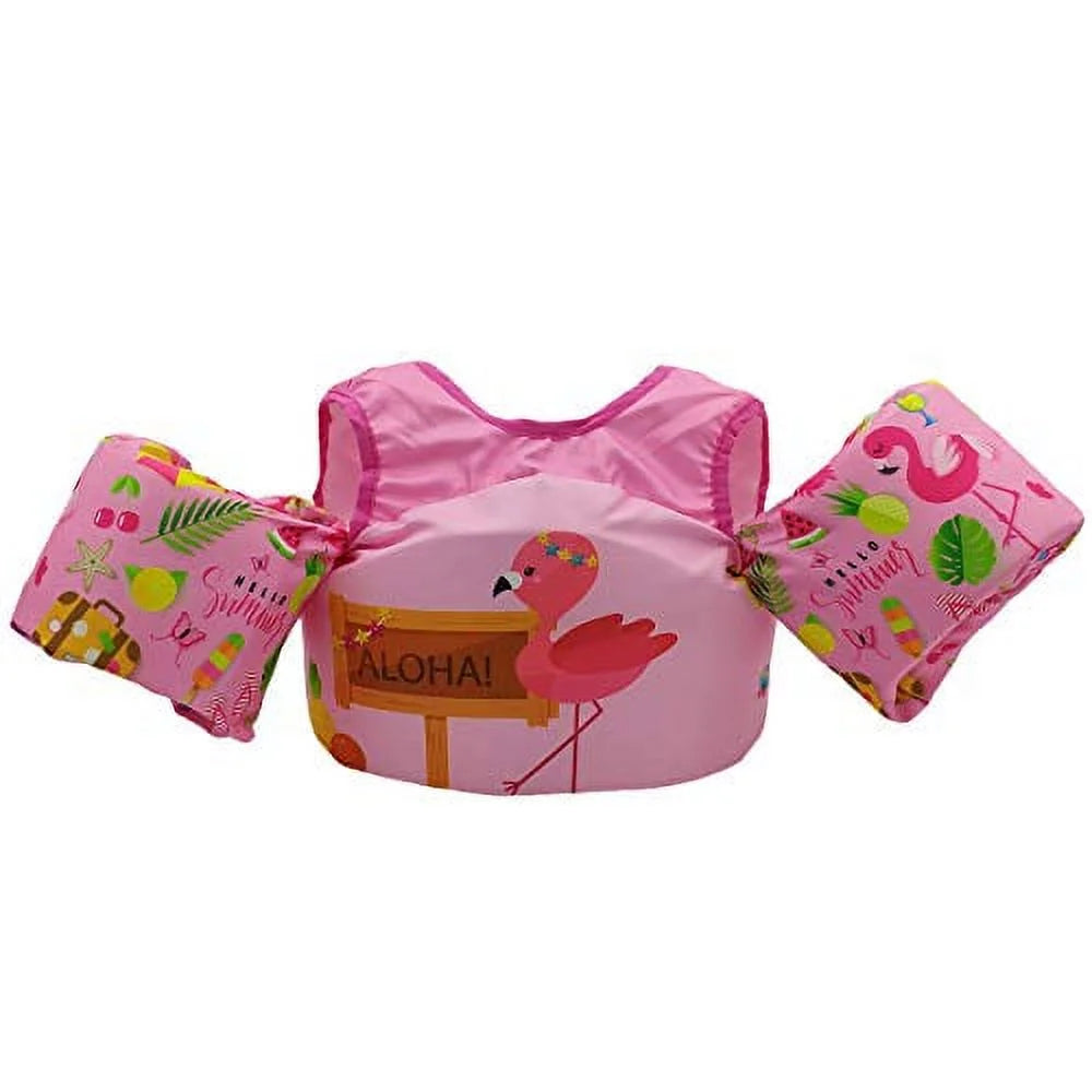 Pink Flamingo Kids Swim Floatation Vest R63359
