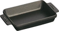 Matte Black Cast Iron Mini Rectangular Baker B427
