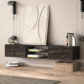 Black Oak Floating TV Stand A5682