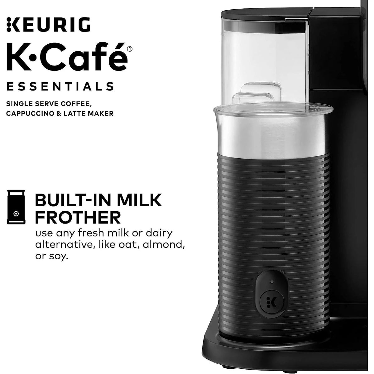 Black Single Serve Coffee, Latte and Cappuccino Maker O307224