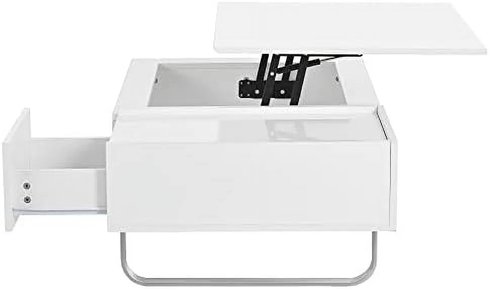 Lift Top Coffee Table with Hidden Compartment and Drawer U6609