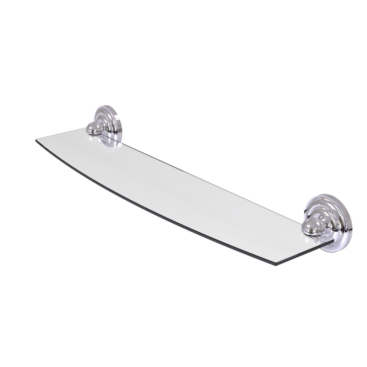Polished Chrome 24 inch Glass Shelf E287