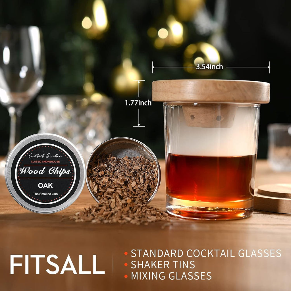 Cocktail Smoker Kit with Butane Torch and 4 Pack Wood Chips N73681