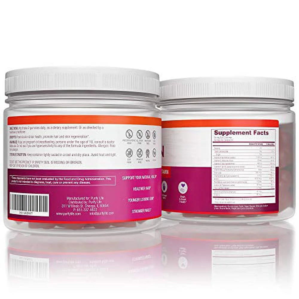 Biotin Gummies Multivitamin Supplement 90 Gummies J6390