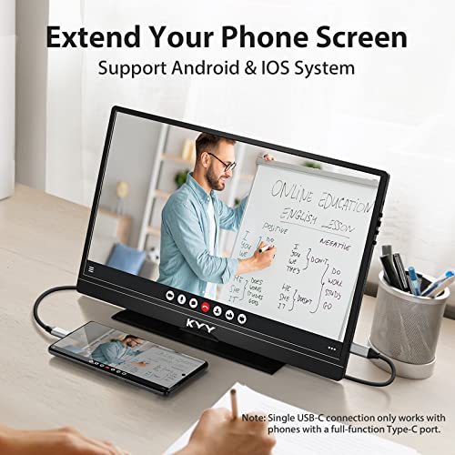 15.6'' FHD 1080P Portable Monitor with Smart Cover Bag J29770
