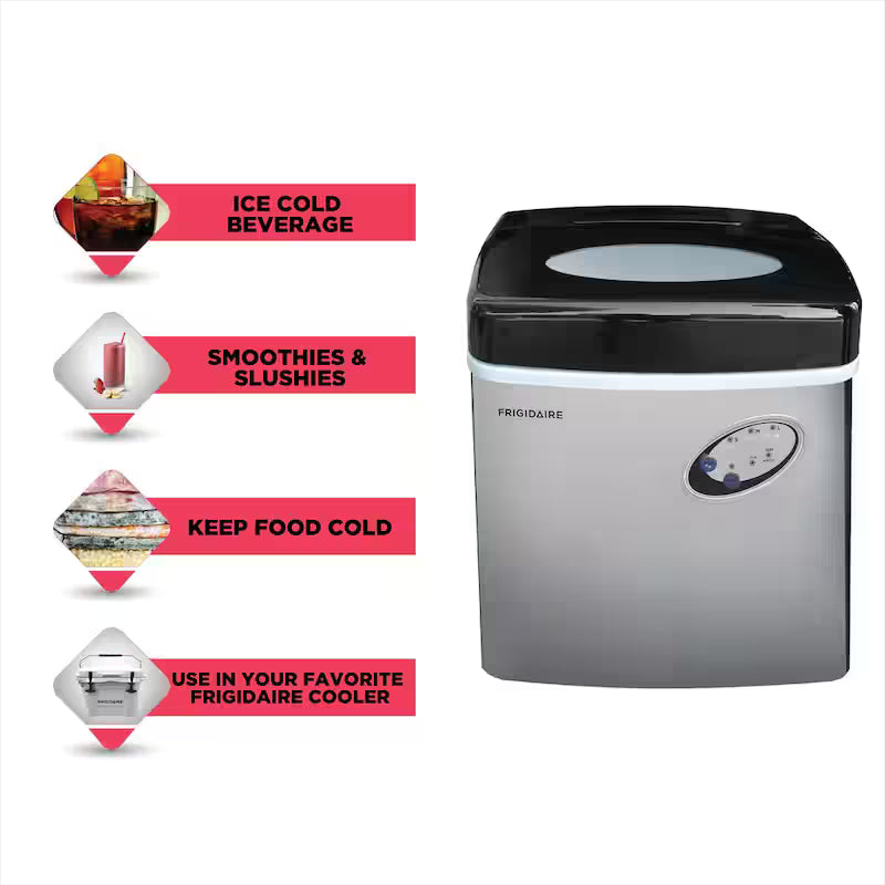 48 lb. Freestanding Stainless Steel Ice Maker Z9466