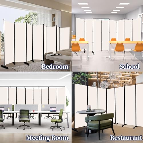 Folding Room Divider with Lockable Wheels F639